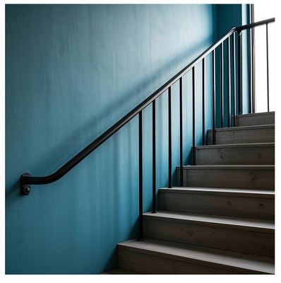 Tempered Glass Balcony Railing - Frameless Galvanized Finish