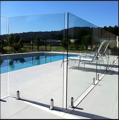 Modern Clear Balcony Glass Railing with Tempered Safety Glass