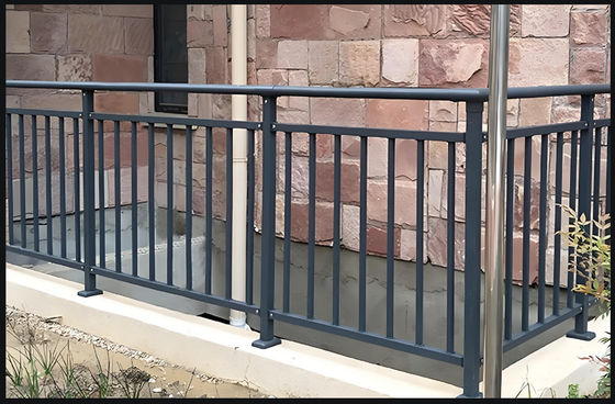 Galvanized Zinc Steel Railing for Outdoor Stairs and Balcony Safety